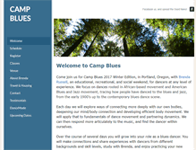 Tablet Screenshot of campblues.com